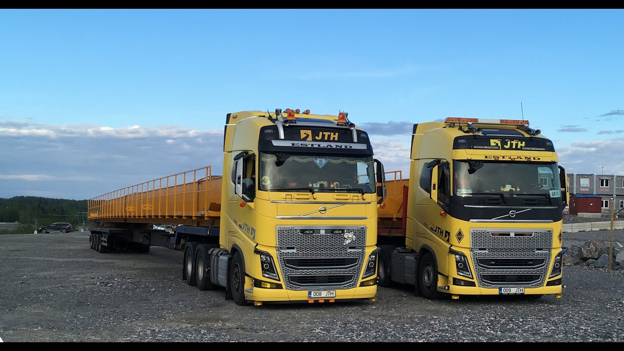Special transport trip! Long loads to Skellefteå, Sweden.