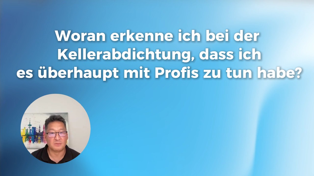 Woran erkenne ich bei der Kellerabdichtung, dass ich es überhaupt mit Profis zu tun habe? #Sanierung