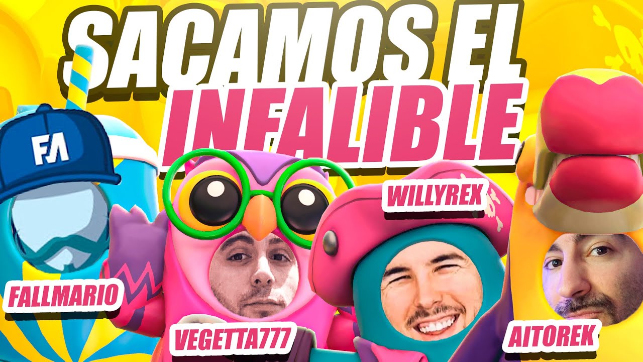 INFALIBLE 🔥 con Willyrex, Vegetta777 y FallMario | Fall Guys