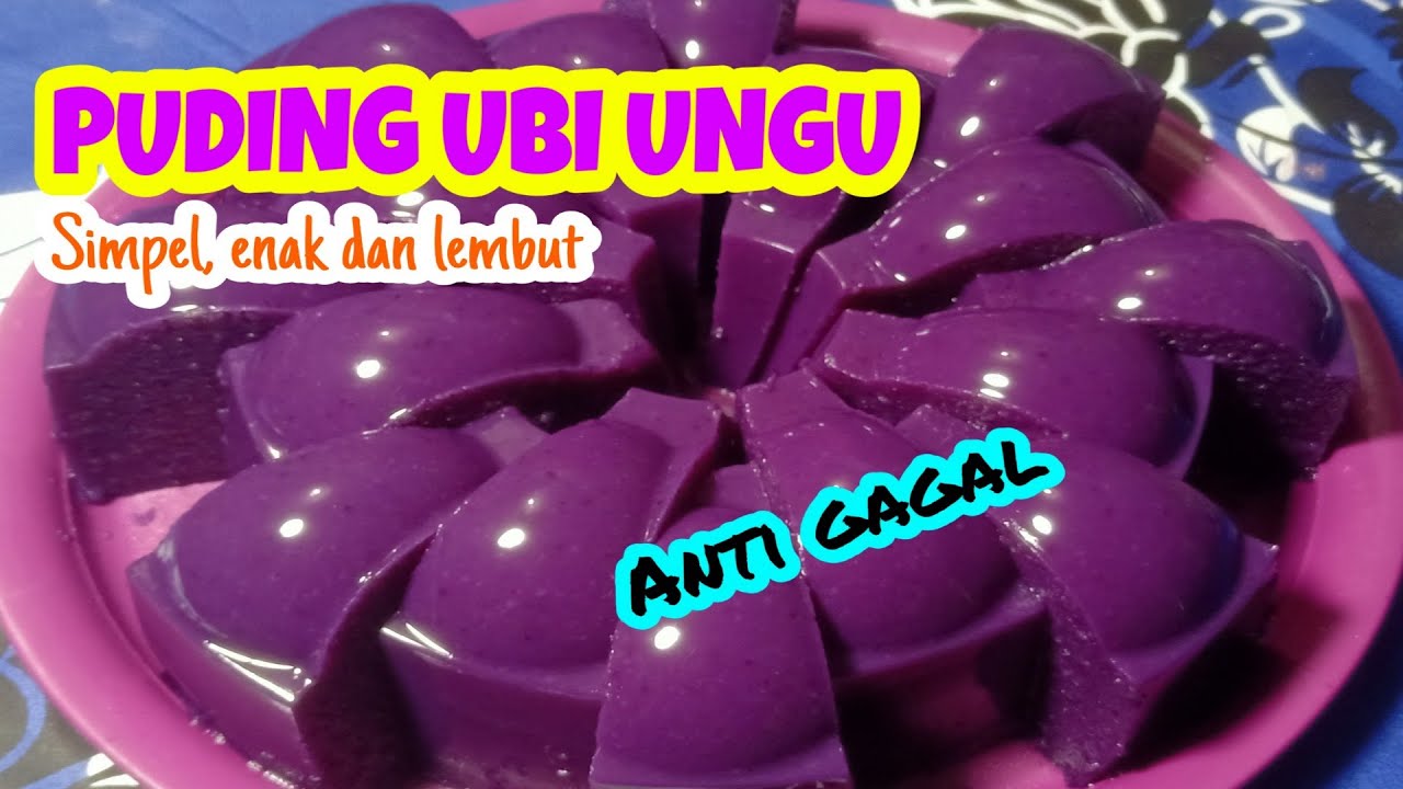 Cara Membuat Puding Ubi Ungu Anti Gagal || Resep Puding Ubi Ungu