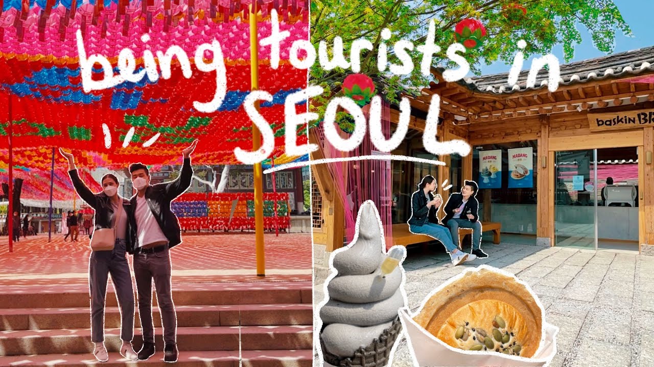 Being Tourists in SEOUL | A Day in 'Old Seoul' 🏮Gorgeous Temple & Korean Desserts | KOREA Vlog