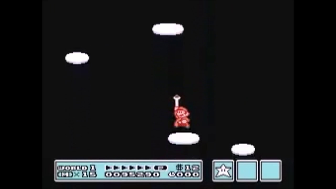 Mario 3 - Falling after ship - 10 min