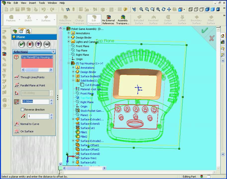 solidworks surface design
