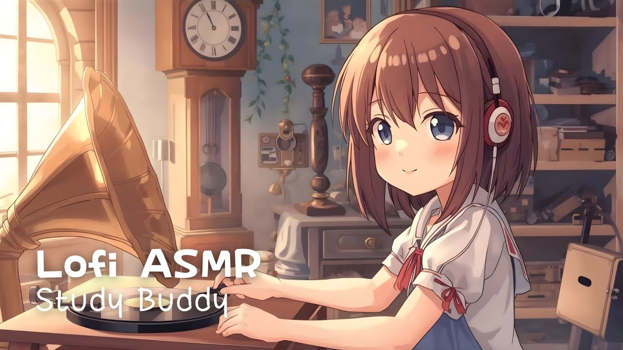 The Clockwork Study ⏰ Lofi Chillhop Study Beats with ASMR Whisper | Day & Night Reading Focus