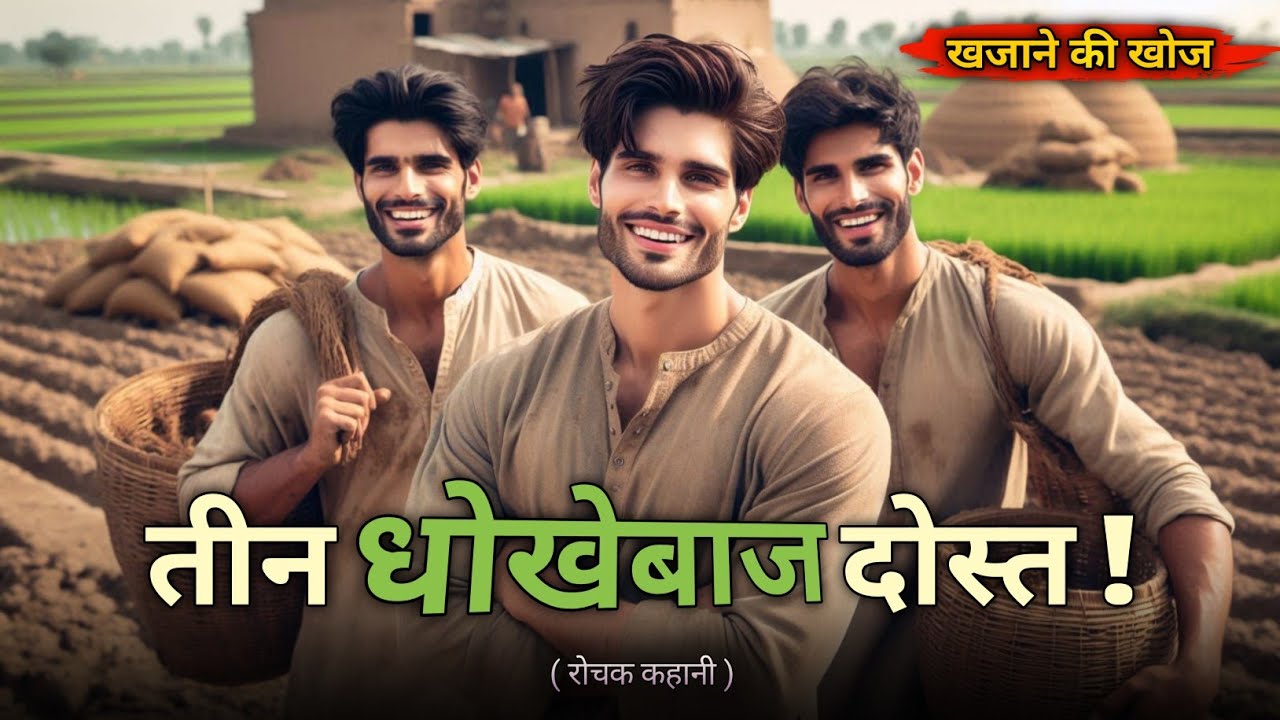 तीन धोखेबाज दोस्तों की कहानी | खजाने की खोज | Three Friends Story | Tresure hunt #kahani #story