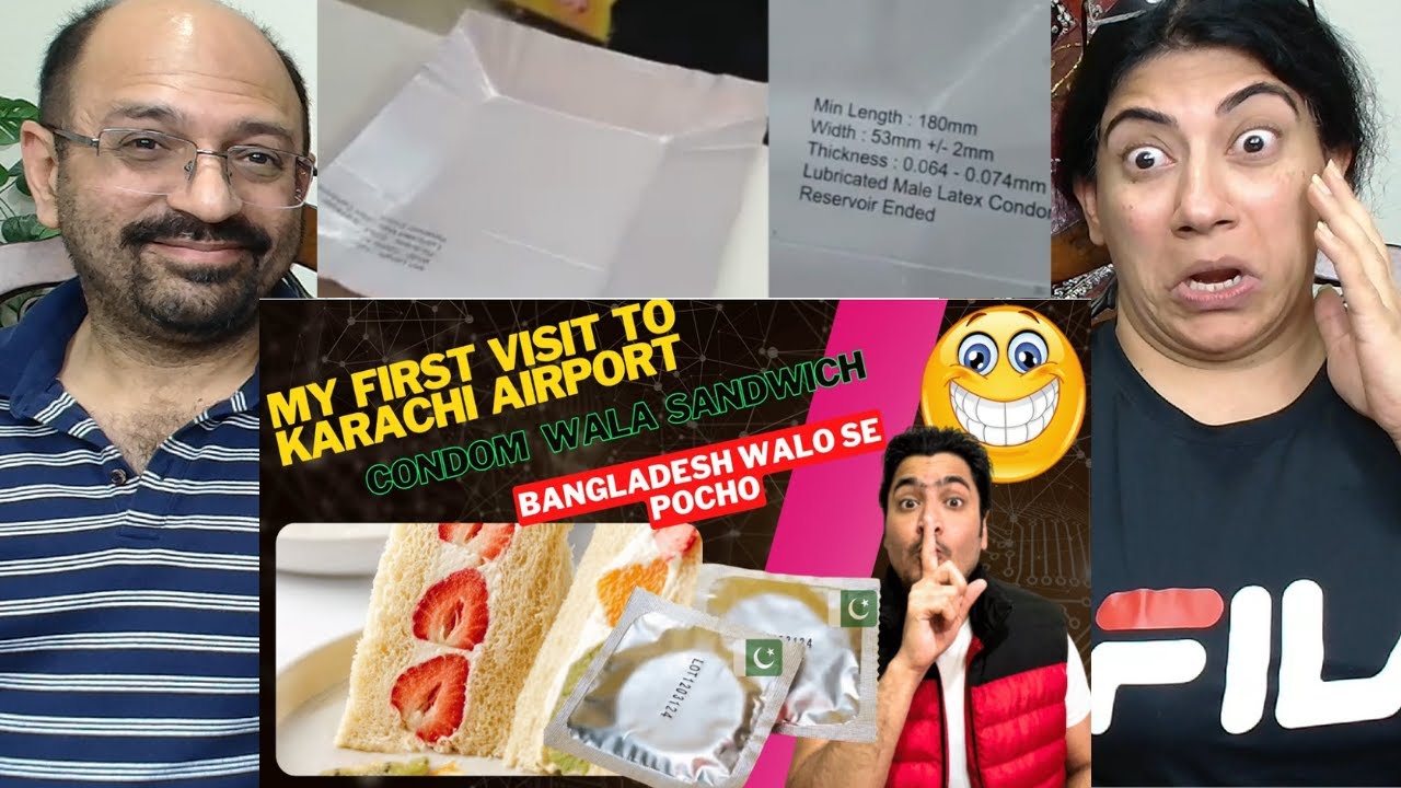 My First Visit To Karachi Airport *CONDOM* Wala Sandwich ! 🤢| Indian Americans React ! 🤮