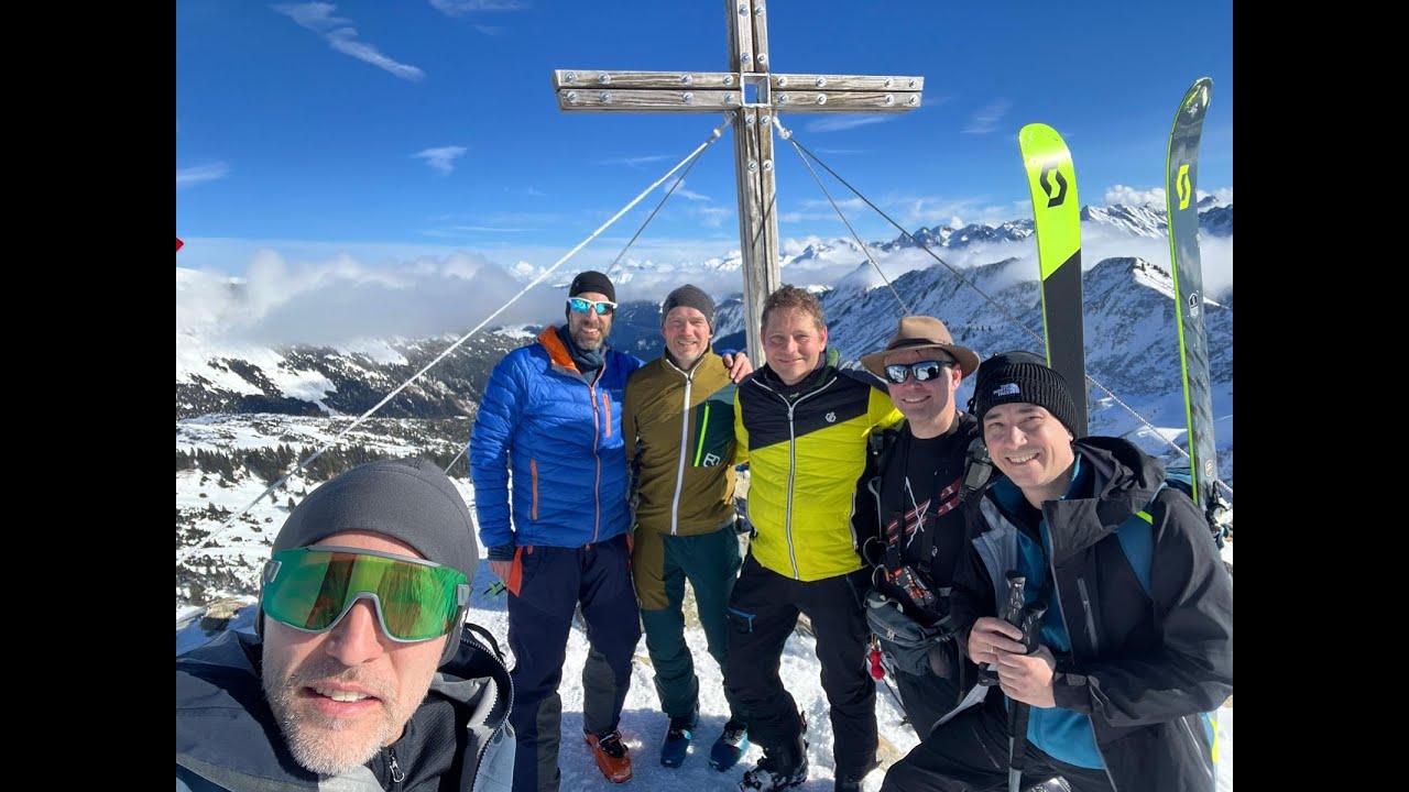 Skitouren im Kleinwalsertal: 7.2.26 Gipfel Steinmandl ab Ifenlift. 8.2.26 Schwendele Richtung Elfer
