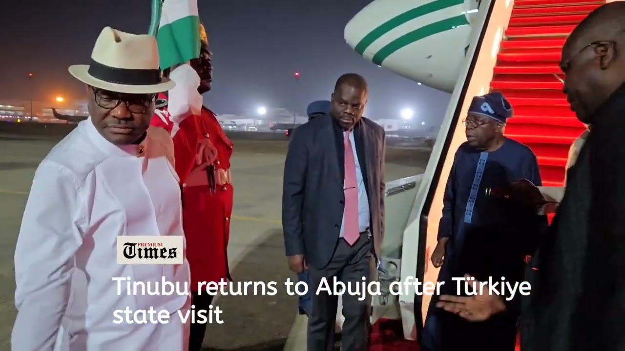 Tinubu returns to Abuja after Türkiye state visit
