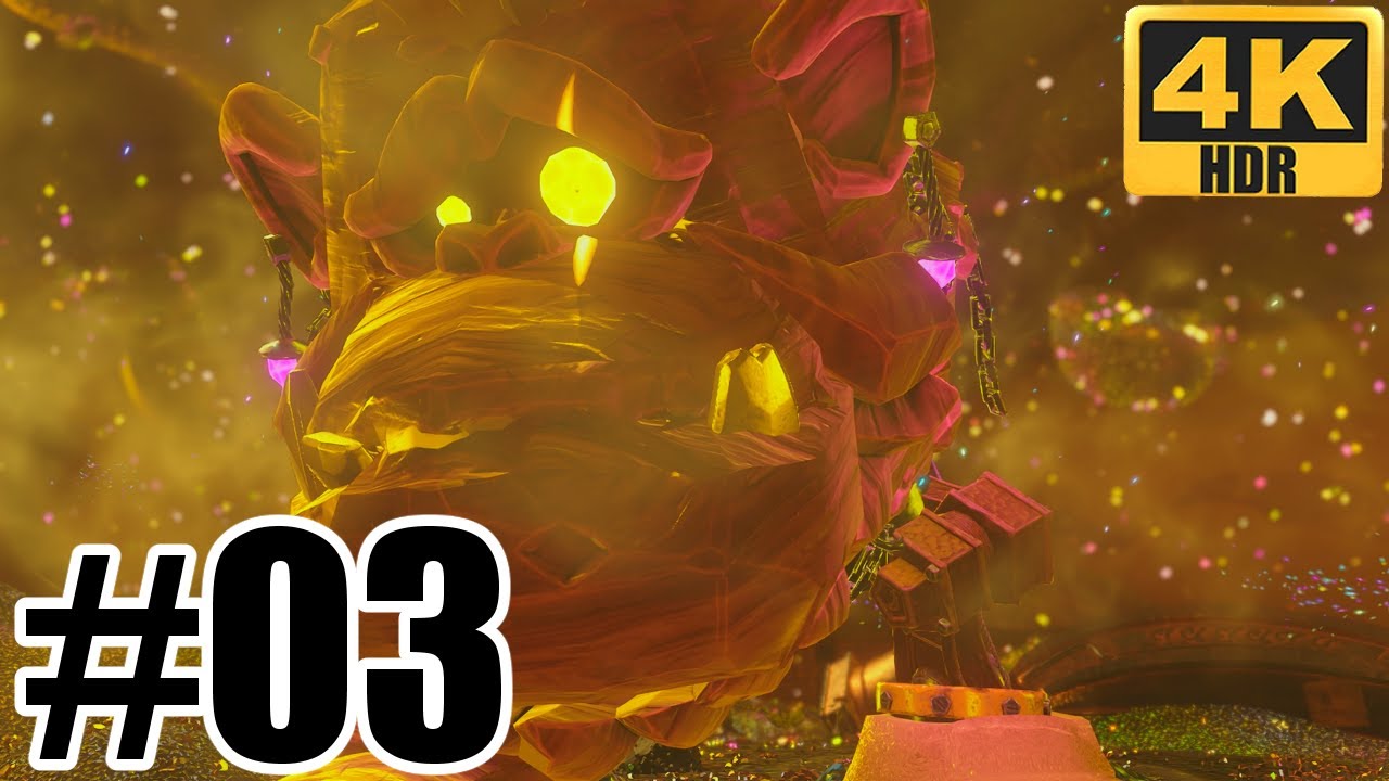 Donkey Kong Bananza 4K HDR Part 3 Gameplay The Canyon Layer & The Stompenclomper Bossbattle