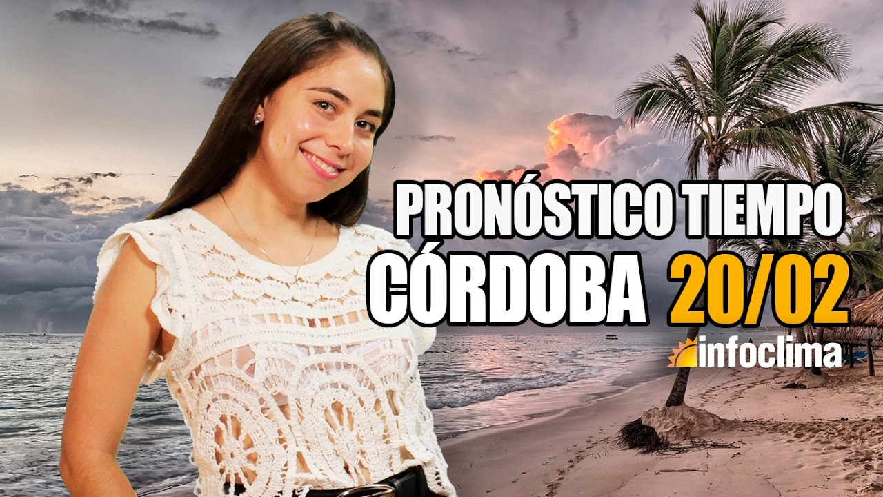 Pronóstico para el 20 de febrero de 2026. Córdona - Argentina - Infoclima TV