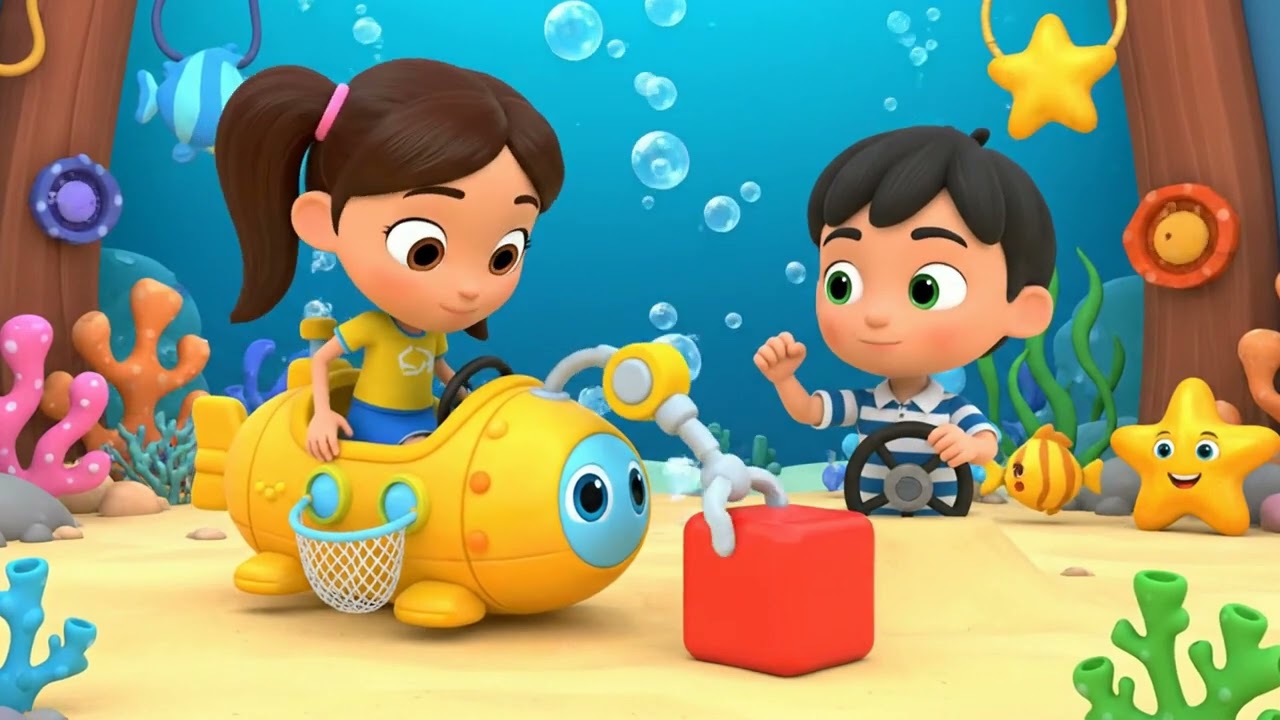 Ocean Cleanup Mission! 🌊 Help a Mermaid Save the Sea with Nila & Nihad #Learn_Pop #kids