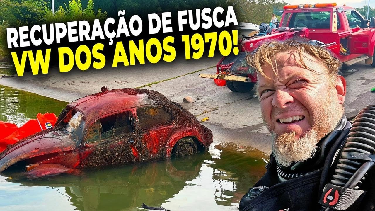 Fusca dos anos 70 é encontrado após 50 anos submerso!