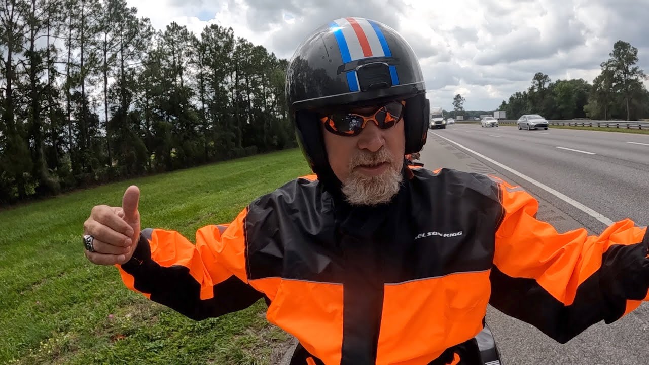 Quick Review Nelson Rigg Raingear When Traveling Cross Country On My Harley Davidson Fatboy.