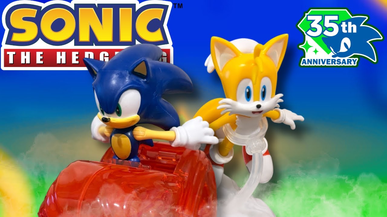 SONIC AND TAILS | Jakks Pacific Sonic and Tails 35th Anniversary Deluxe 4” Action Figures Review