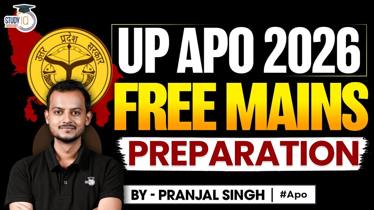 UP APO 2026 FREE MAINSPREPARATION | By Pranjal Singh sir