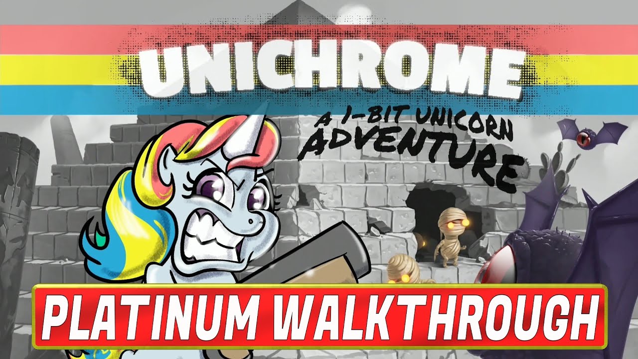 Unichrome A 1-Bit Unicorn Adventure Platinum Walkthrough - Easy Platinum with Cheats