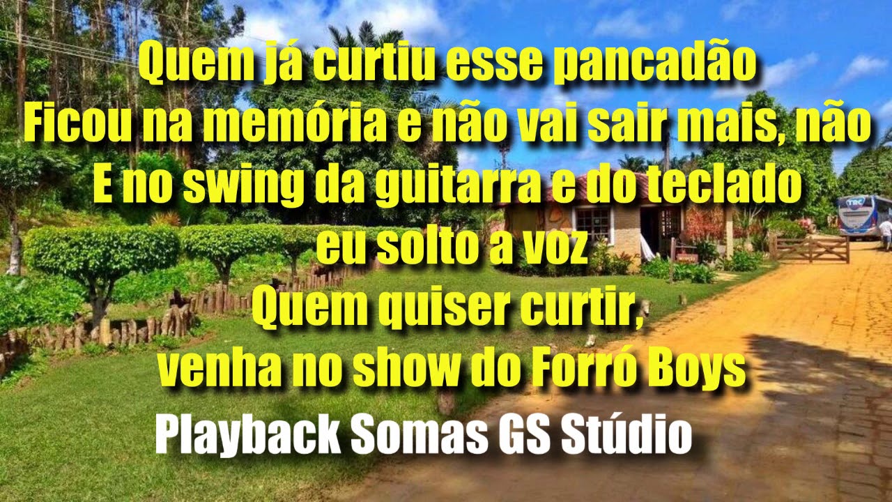 Esse Meu Forró Playback em ritimo de forró boys