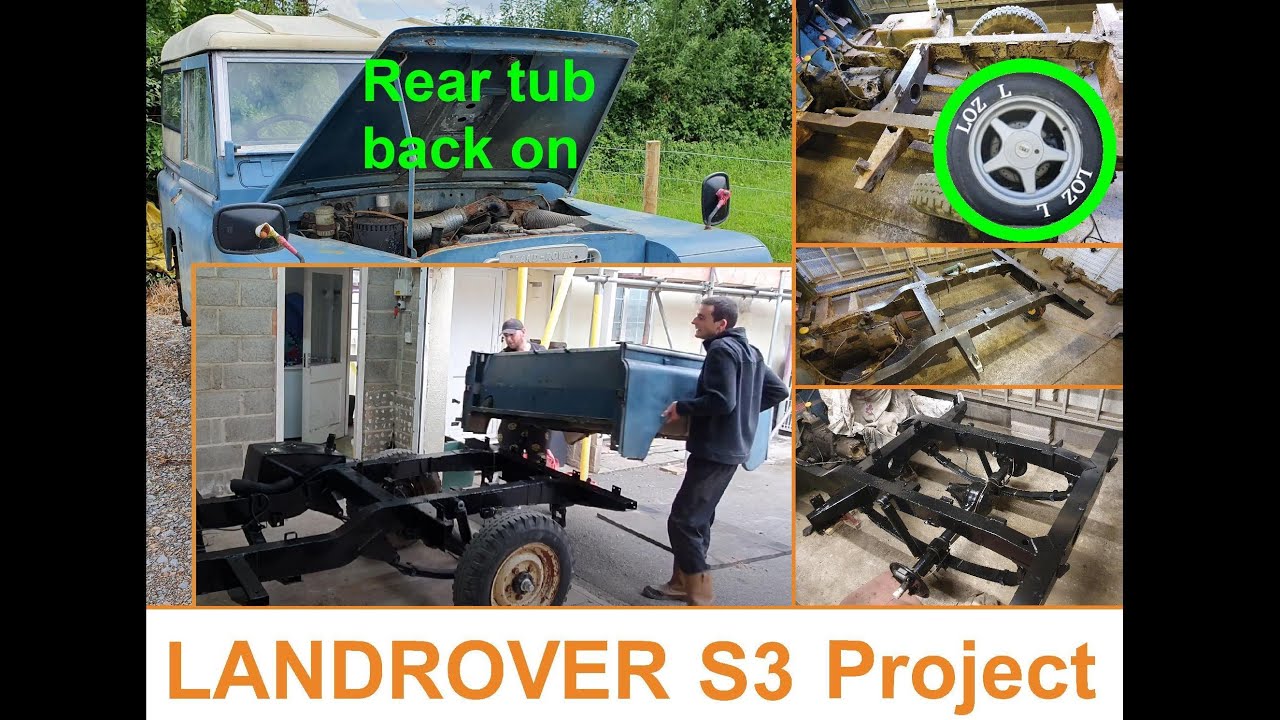 Refitting Land Rover rear tub - 8 Land Rover Series 3 Project