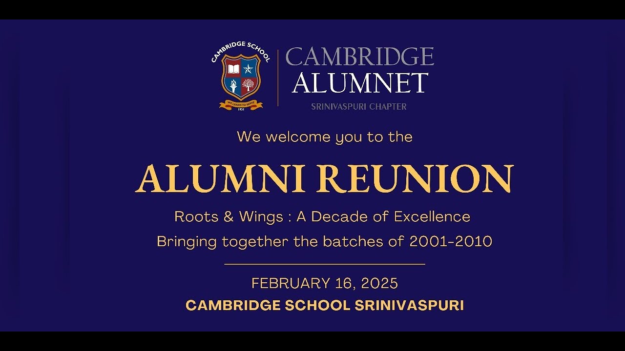 Cambridge Alumnet | Srinivaspuri Chapter