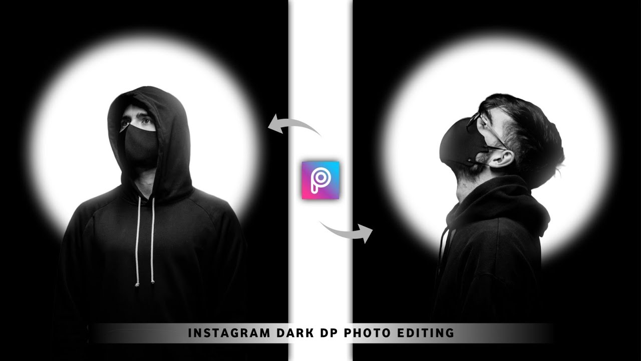 Instagram Dark Black Dp Photo Editing | Picsart Black Photo Editing | Instagram Dp Editing