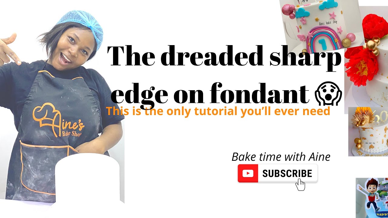 HOW TO ACHIEVE SHARP EDGE ON FONDANT CAKES! The easy way