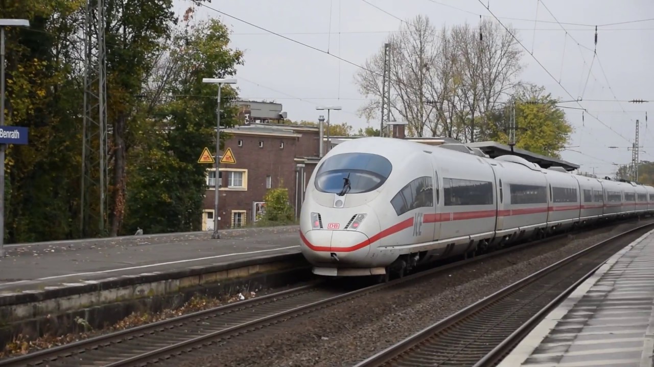 Eisenbahn verkehr in düsseldorf Benrath 25.10.2017 Br 101 , 402 , 423 ,