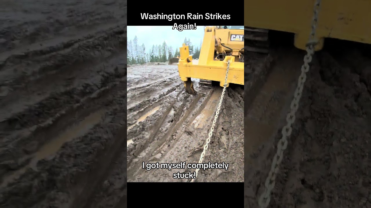 It&rsquo;s a bit damp here #dozer #dumptruck #truckdriver