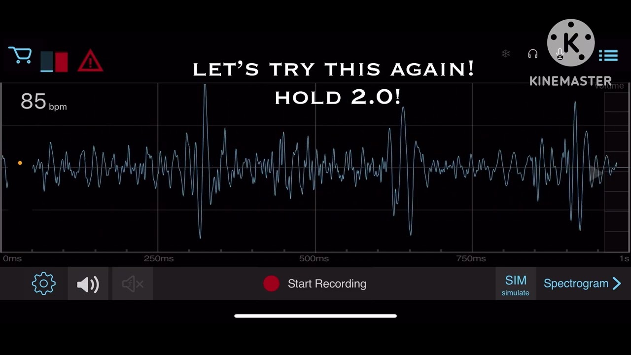 female heartbeat + two breath holds 