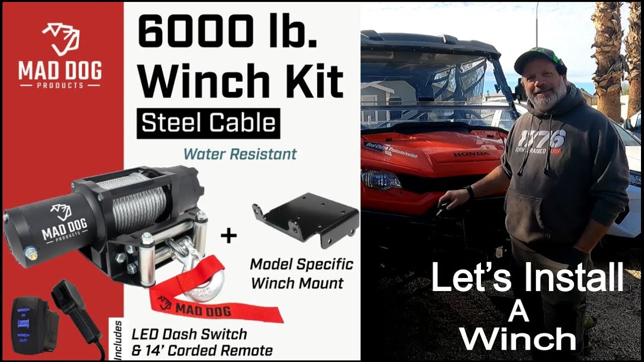 Let's Install a Mad Dog Winch on 2023 Honda Pioneer 1000-6