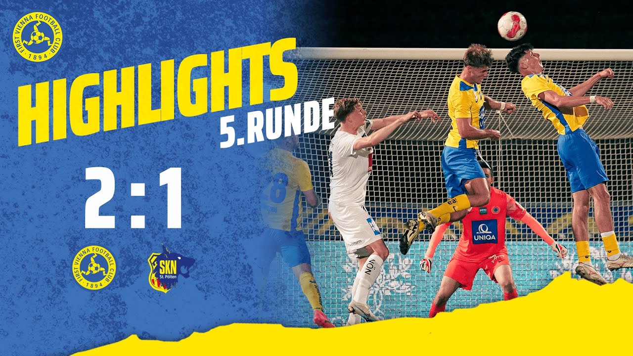 ADMIRAL 2.Liga I 5. Runde – Highlights I First Vienna FC 1894 vs. SKN St. Pölten