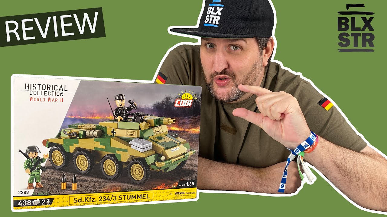Kurz, k&uuml;rzer, STUMMEL! 🤏 COBI-2288 Sd.Kfz. 234/3 auf dem Pr&uuml;fstand | UNBOXING, SPEED BUILD & REVIEW