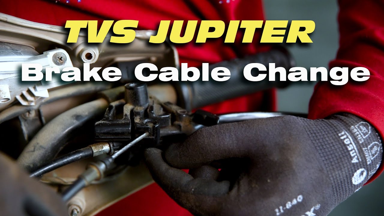 TVS Jupiter : Brake Cable Change at Home | Brake Repair Easily at Home