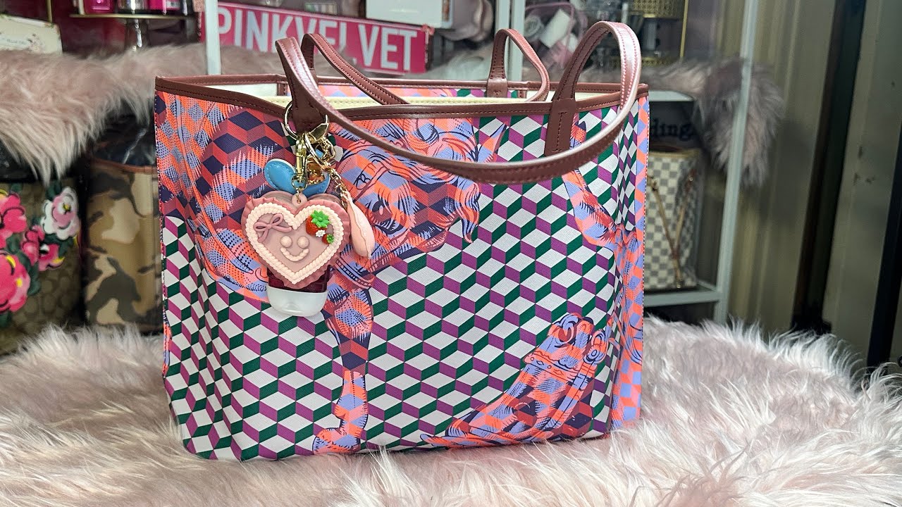 WIMB/Pink tote with horse print