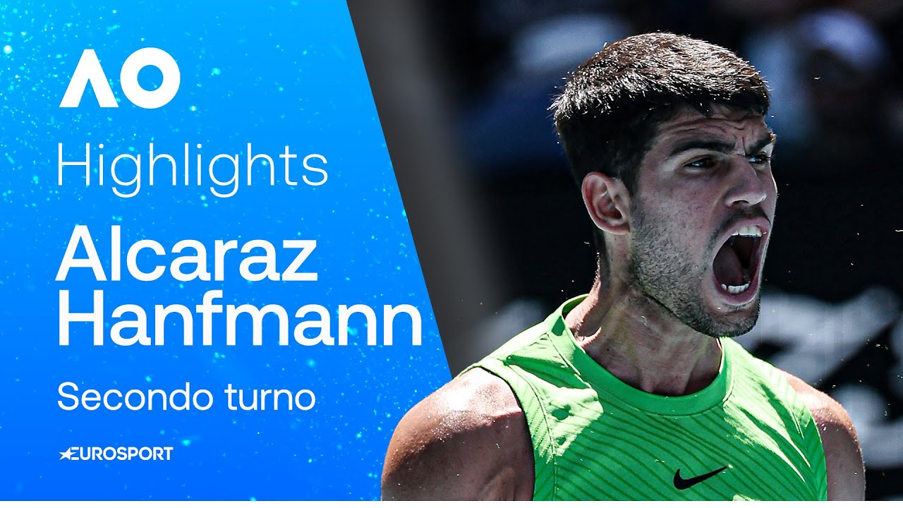 ALCARAZ fatica un set, ma piega l'ostico Hanfmann | HIGHLIGHTS | AUSTRALIAN OPEN 2026