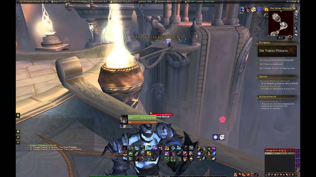 World of Warcraft - Vortex Pinnacle Shortcut
