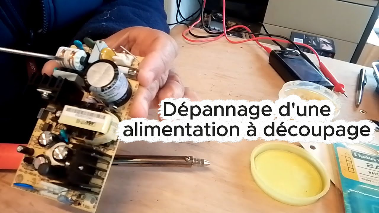Dépannage d'une alimentation à découpage d'un compteur dans un restaurant rapide