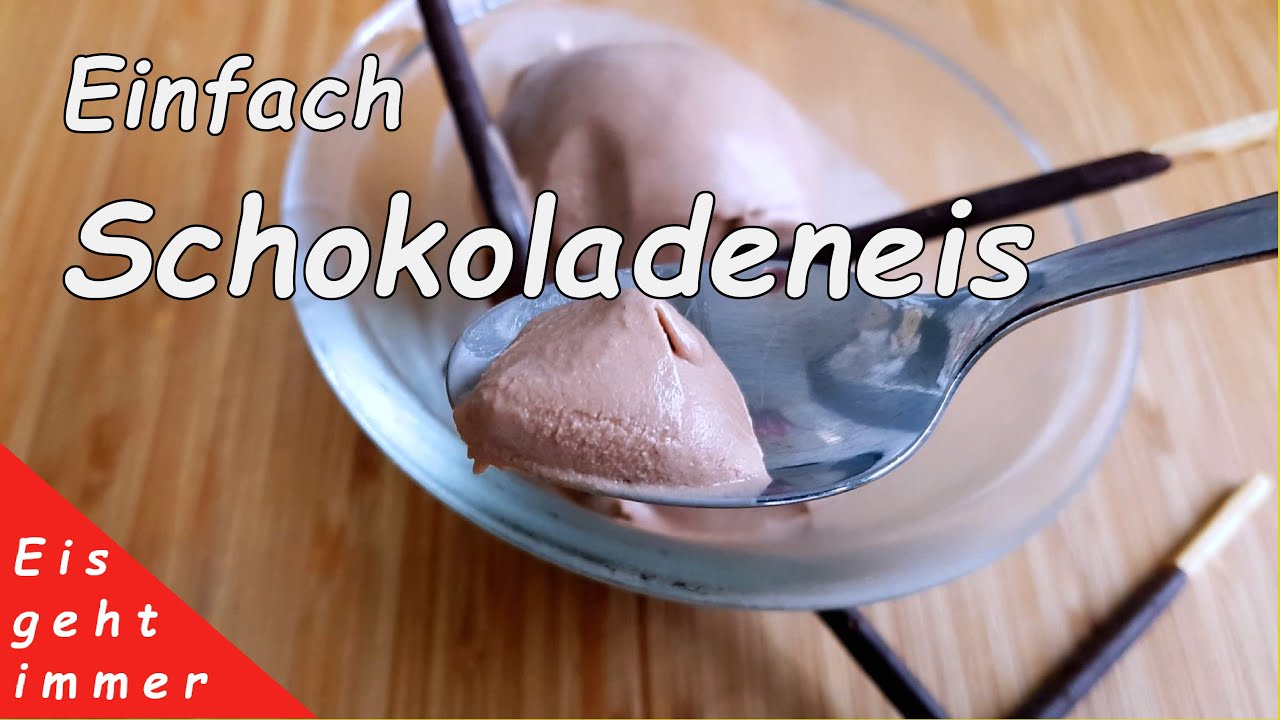 Ein ganz normales, cremiges Schokoladeneis Rezept