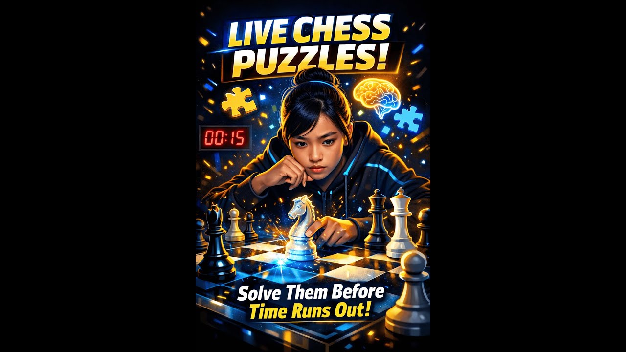 Live Chess Puzzle Challenge – Can You Solve Them All? #shorts #short #live #chess