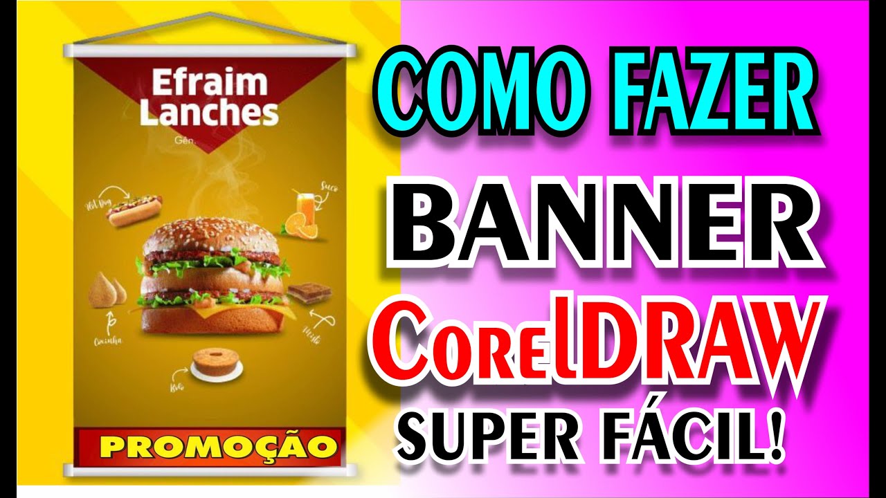 COMO FAZER BANNER CORELDRAW - SUPER FÁCIL