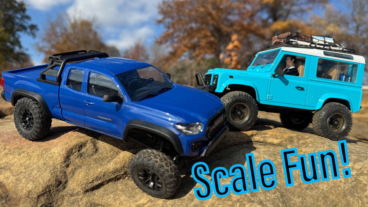 FMS FCX24M Trailing! Весёлое скольжение по Tacoma и D90!