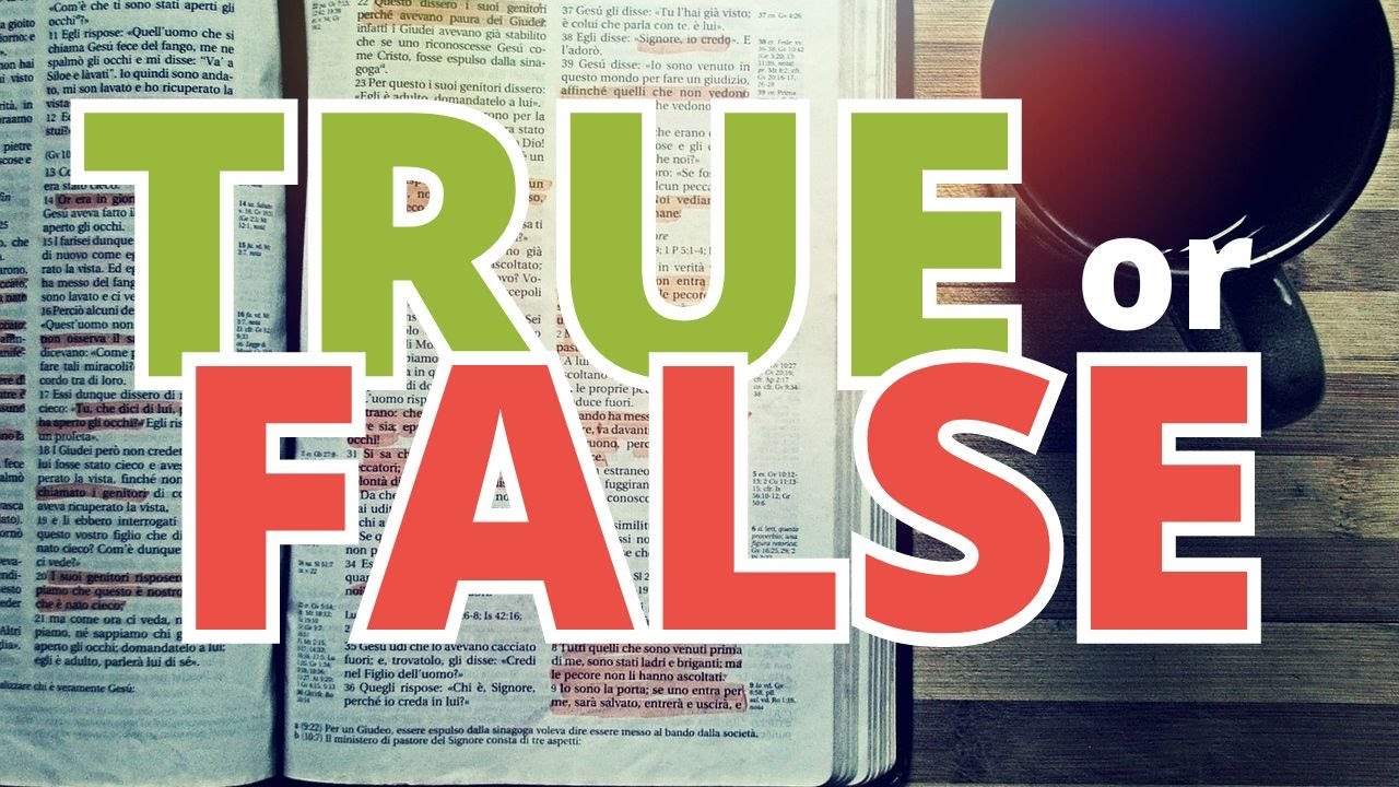 Bible Quiz | *** 50 TRUE or FALSE *** 💪