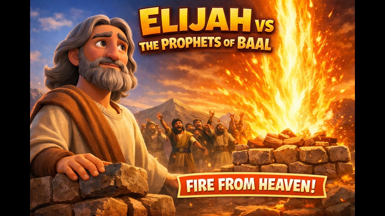 Elijah vs the Prophets of Baal | Fire from Heaven! | Bible Stories for Kids