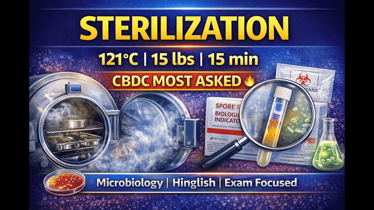Sterilization in Microbiology | Definition, Methods & Indicators | PYQ MBBS BHMG FMG Friendly