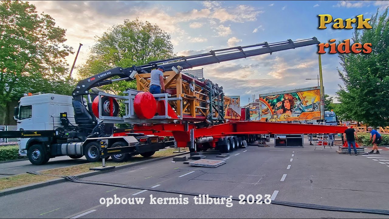 Kermis Tilburg 2023 oprijden en opbouw deel 3