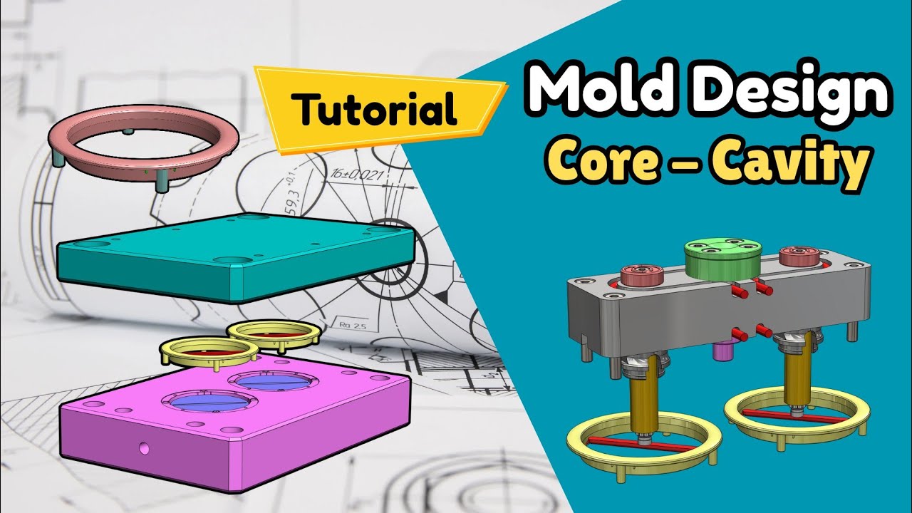 Mold Design Tutorial - Core and Cavity Bracket