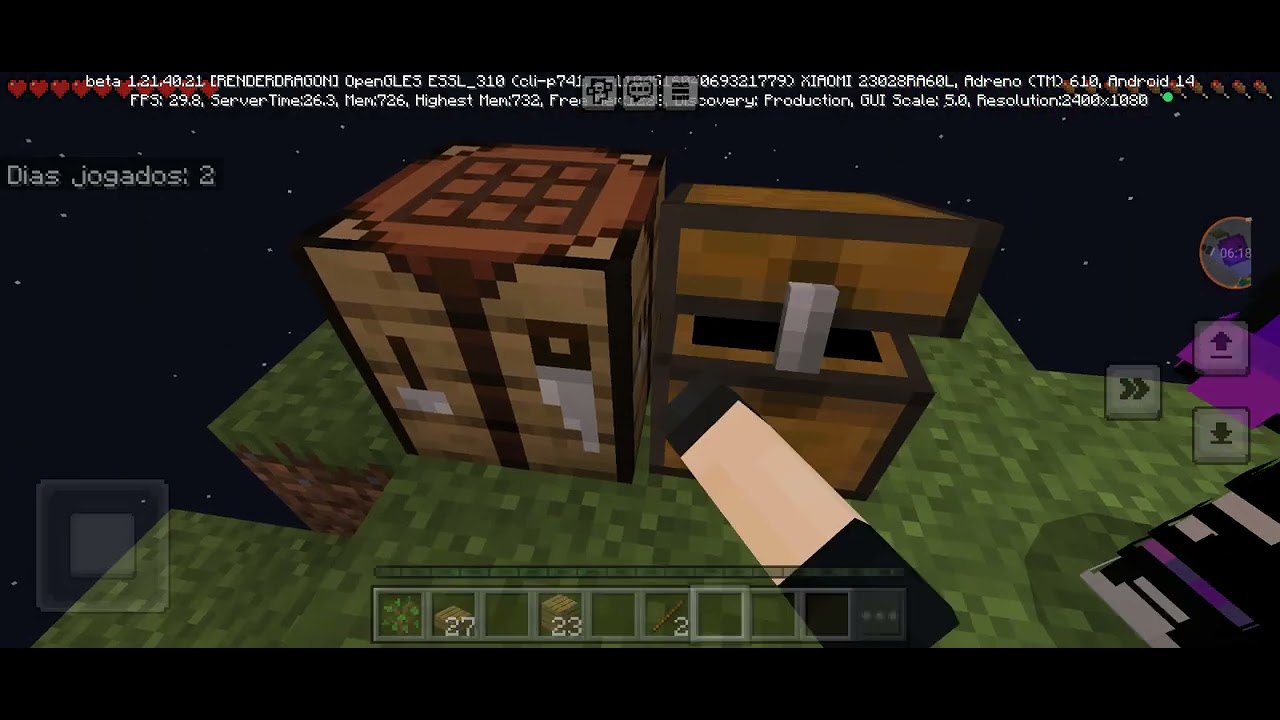 ilha sky block diferenciada (parte 1)