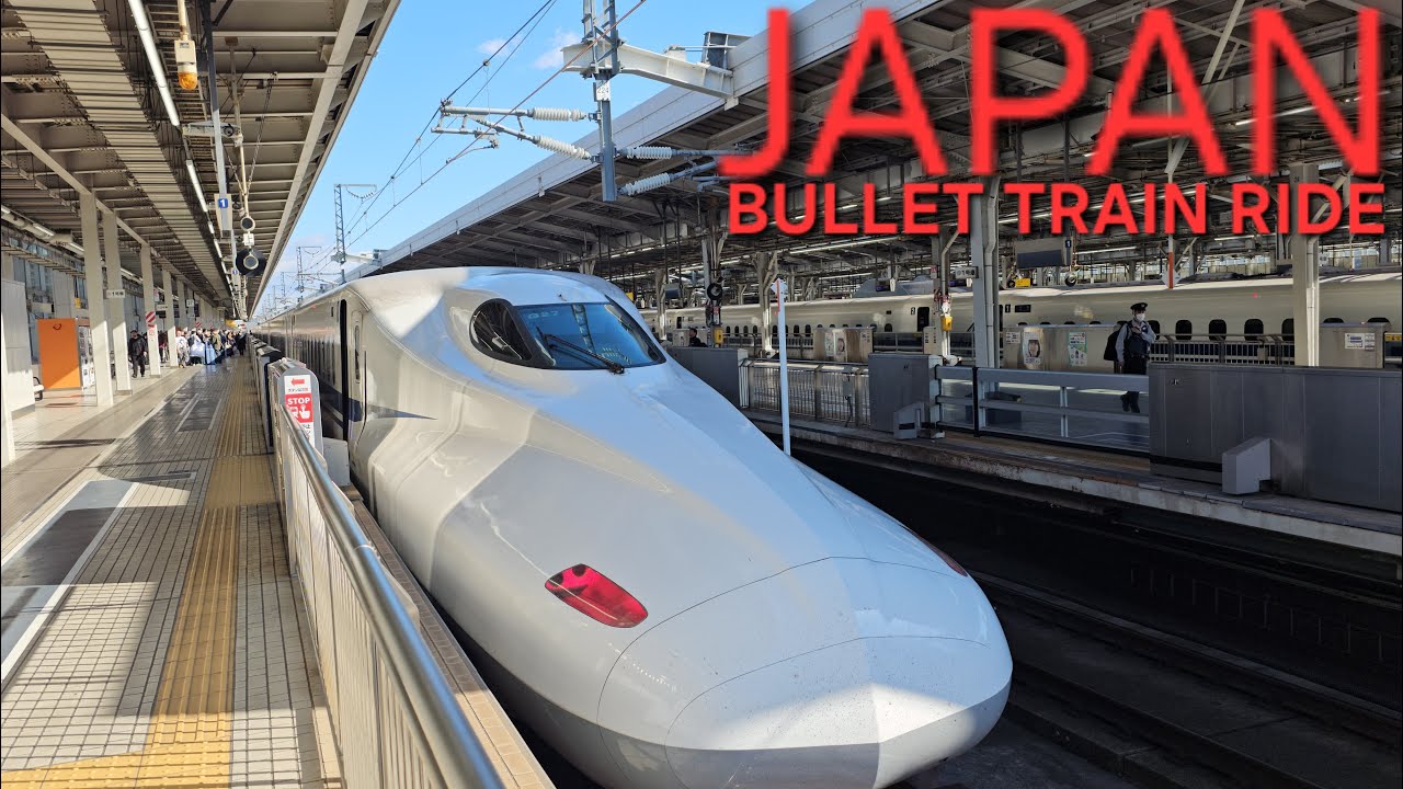 🇯🇵 OSAKA to NOGOYA Bullet Train Scenic Ride 4K: Japan Shinkansen Fastest Train Experience!