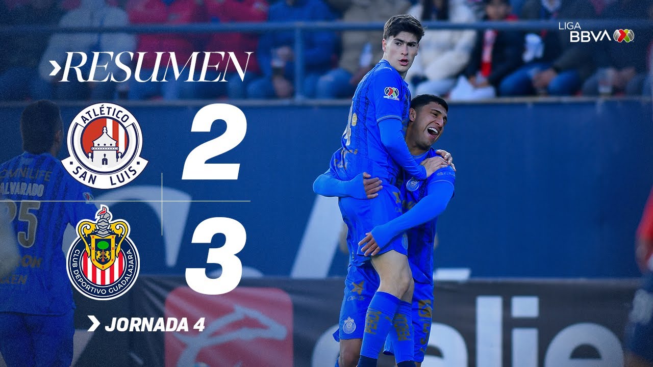 ATLÉTICO DE SAN LUIS 2-3 CHIVAS | Lluvia de goles y paso perfecto del Rebaño | J4 Con México C26