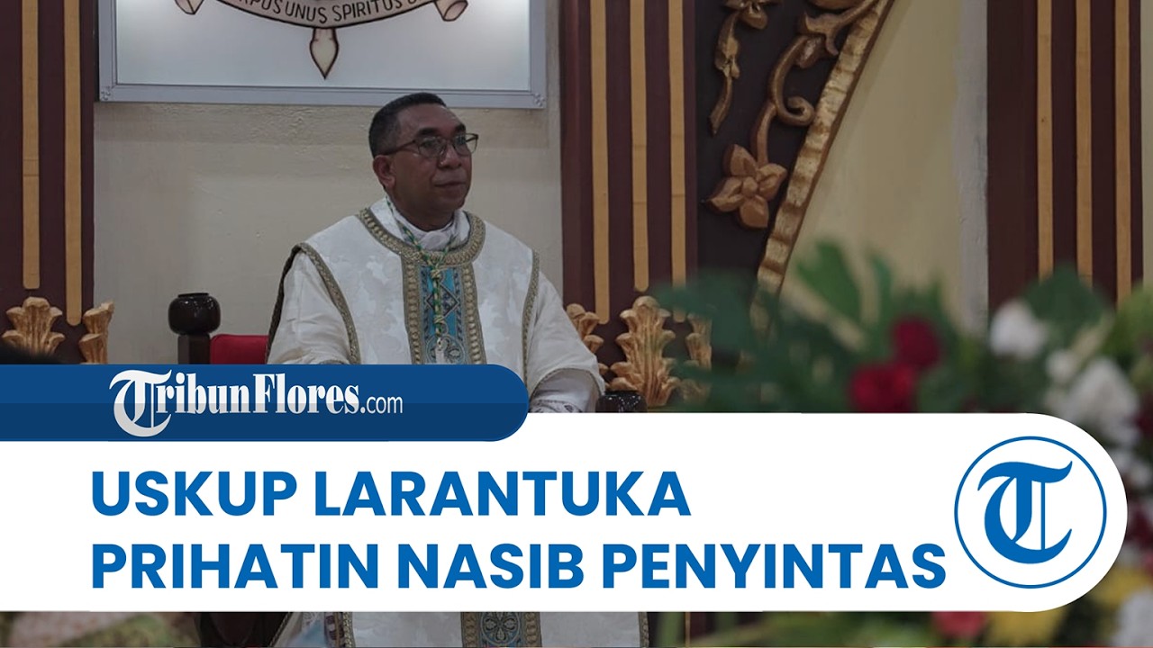 Uskup Larantuka Mgr. Hans Monteiro Prihatin Nasib Penyintas Erupsi Gunung Lewotobi