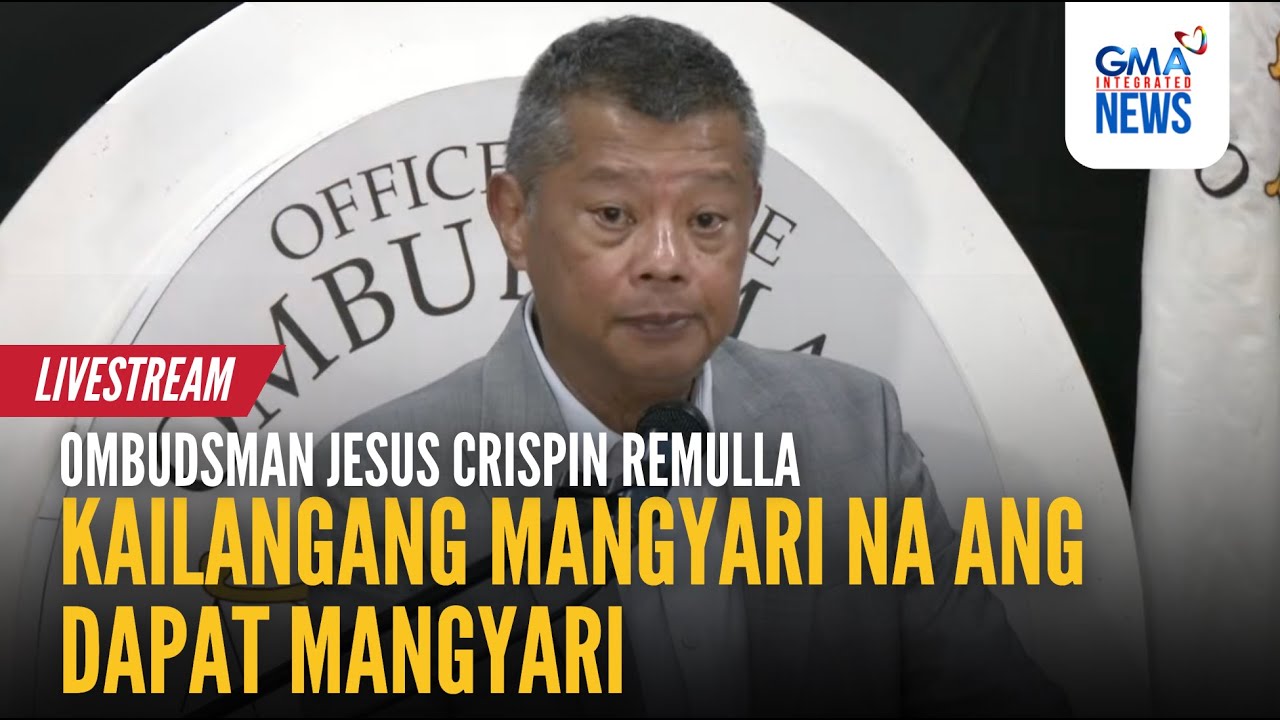 LIVE - Ombudsman Jesus Crispin Remulla press conference (Oct. 14,... - Replay | GMA Integrated News